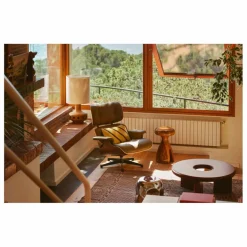 New HKliving Abat jour en tissu bouclé | Crème