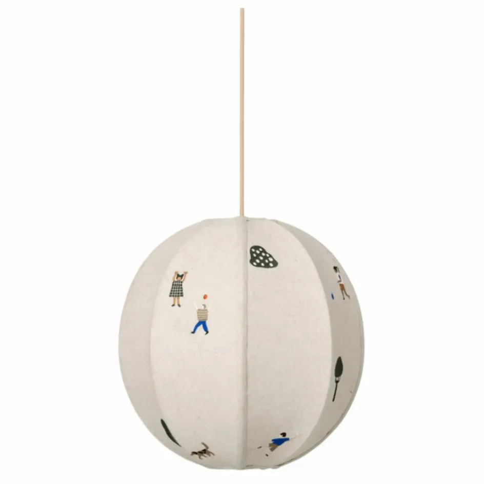 Online Ferm Living Kids Abat-jour brodé The Park Multicolore