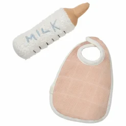 Outlet Fabelab Accessoires poupée Babykin - Biberon et bavoir | Vieux Rose