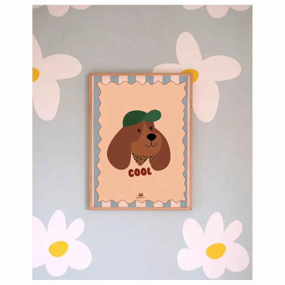 Outlet Ma petite vie Affiche Chien Cool Crème