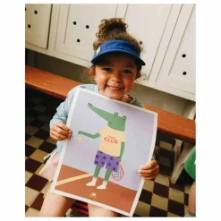 Ma petite vie Affiche Crocodile Tennis ||Enfant Déco Murale Enfant