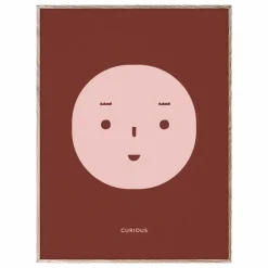 Mado Affiche Curious 30x40 cm|Enfant Décoration Murale|Déco Murale Enfant