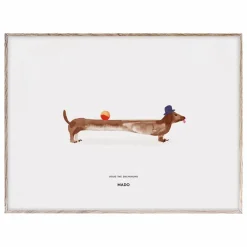 Enfant Mado Déco Murale Enfant*Affiche Doug the Dachshund 40x30 cm
