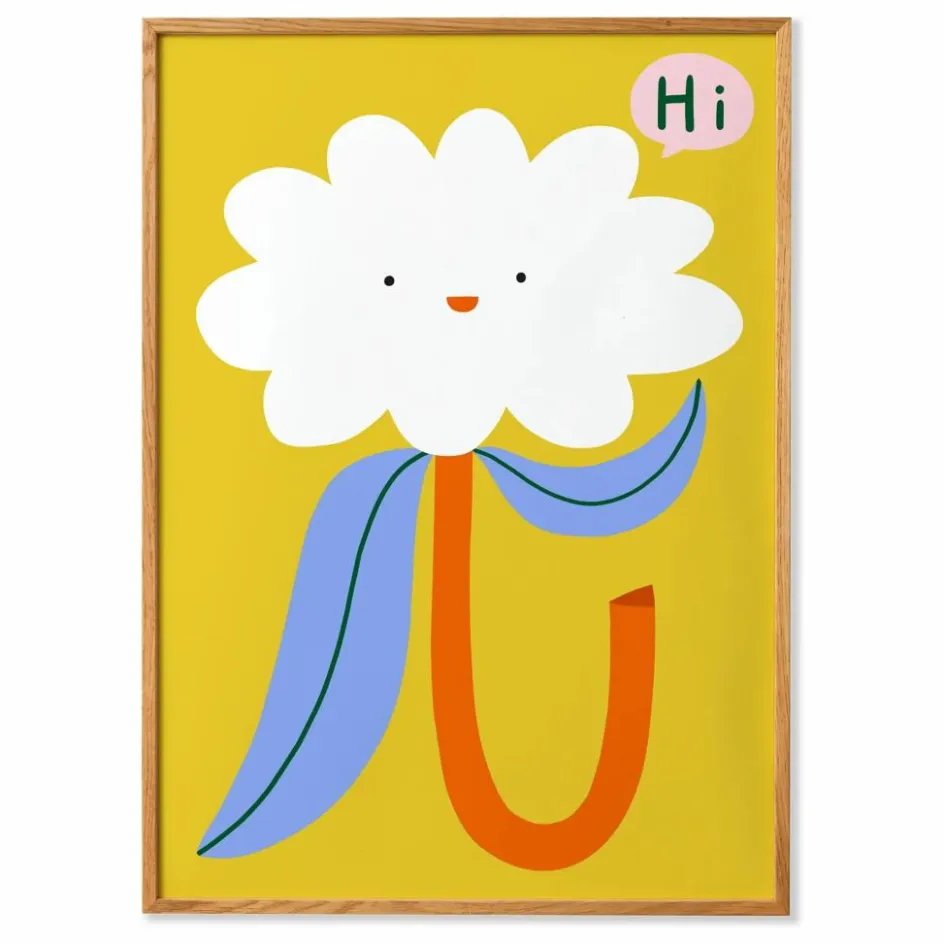 Clearance Affiche Hi Flower 01 Enfant Déco Murale Enfant