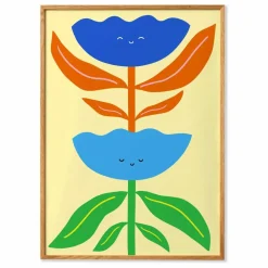 Sale Mado Affiche Hi Flower 02 Multicolore