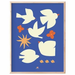 Ma petite vie Affiche Les Oiseaux|Enfant Décoration Murale|Déco Murale Enfant