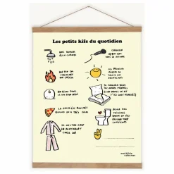 Best Mathilde Cabanas Affiche Les petits kifs Multicolore