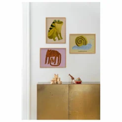 Clearance Mado Affiche Léopards tLilas