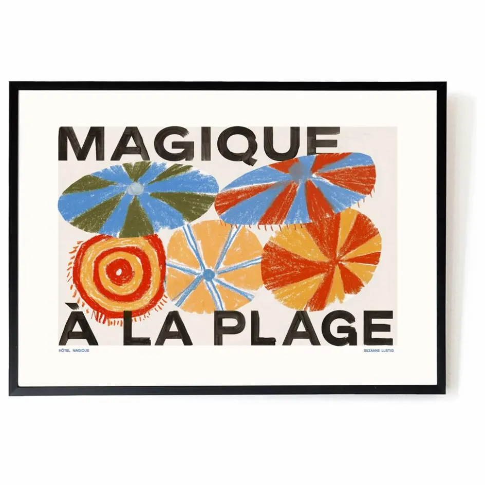 Enfant Hôtel Magique Décoration Murale|Déco Murale Enfant*Affiche Magique à la Plage, Suzanne Lustig