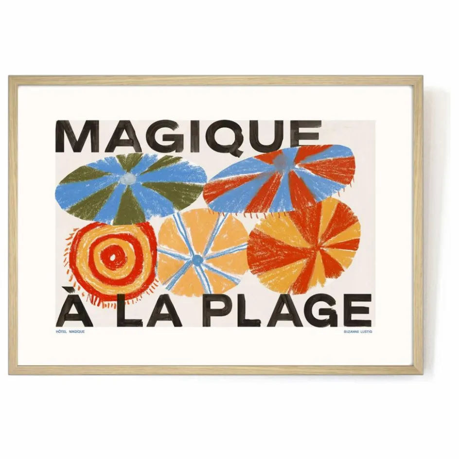 Enfant Hôtel Magique Décoration Murale|Déco Murale Enfant*Affiche Magique à la Plage, Suzanne Lustig