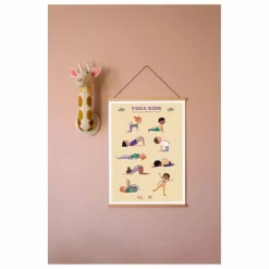 Discount Affiche pédagogique Yoga Enfant Déco Murale Enfant