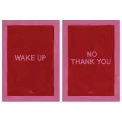 Discount Hôtel Magique Affiches A4 Wake up - No, Thank you | Rouge