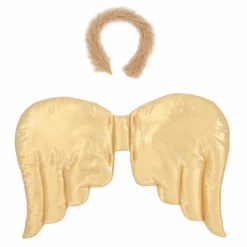 Clearance Meri Meri Ailes d'Ange matelassées en lamé et Headband | Doré