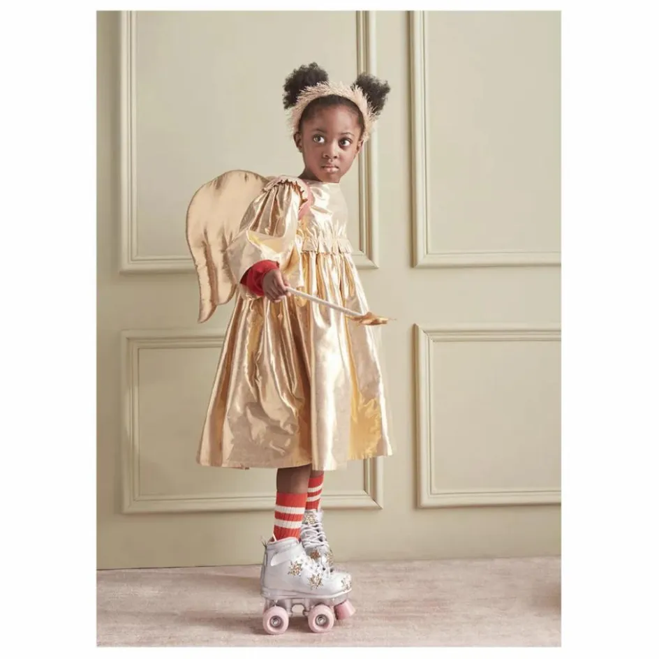 Clearance Meri Meri Ailes d'Ange matelassées en lamé et Headband | Doré