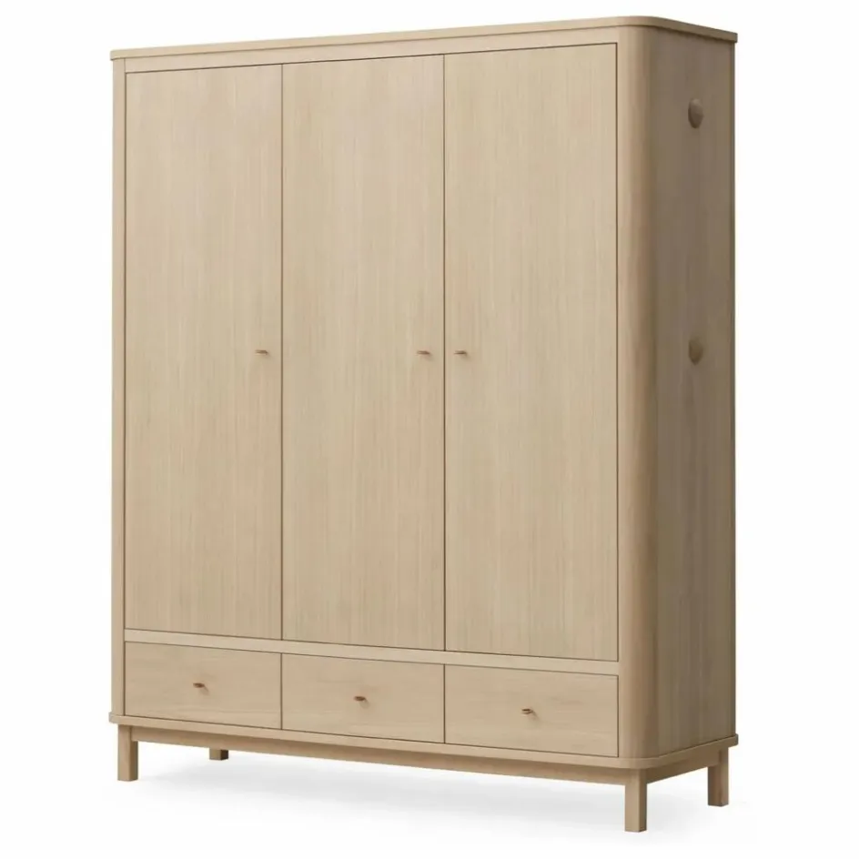 Oliver Furniture Armoire 3 portes Wood ||Enfant Armoires|Rangement Enfant