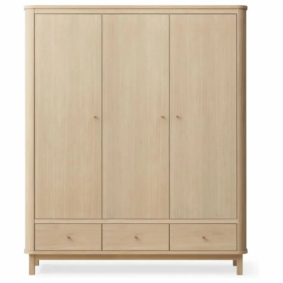 Oliver Furniture Armoire 3 portes Wood ||Enfant Armoires|Rangement Enfant