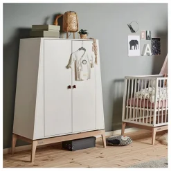 Leander Armoire basse Luna chêne - 2 portes ||Enfant Armoires|Rangement Enfant