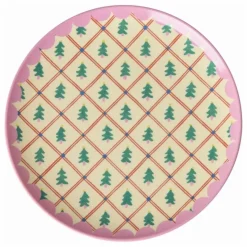 Assiette à dessert en mélamine Sapins | Enfant Vaisselle Enfant|Art De La Table