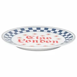 New Bitossi Assiette Ciao London | Bleu foncé