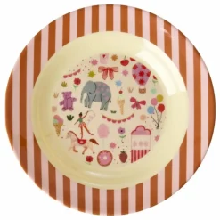 Enfant Rice Vaisselle Enfant*Assiette creuse en mélamine Fun Fair |