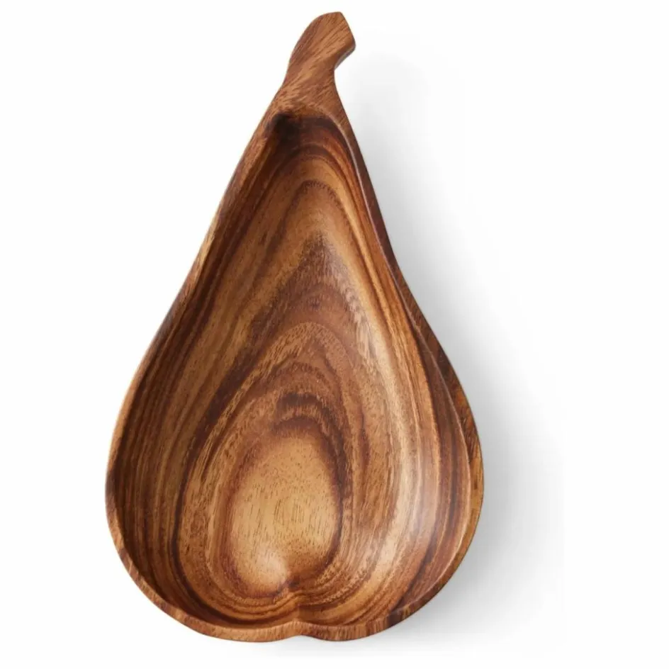 New Assiette Poire en acacia Enfant Vaisselle Enfant|Art De La Table