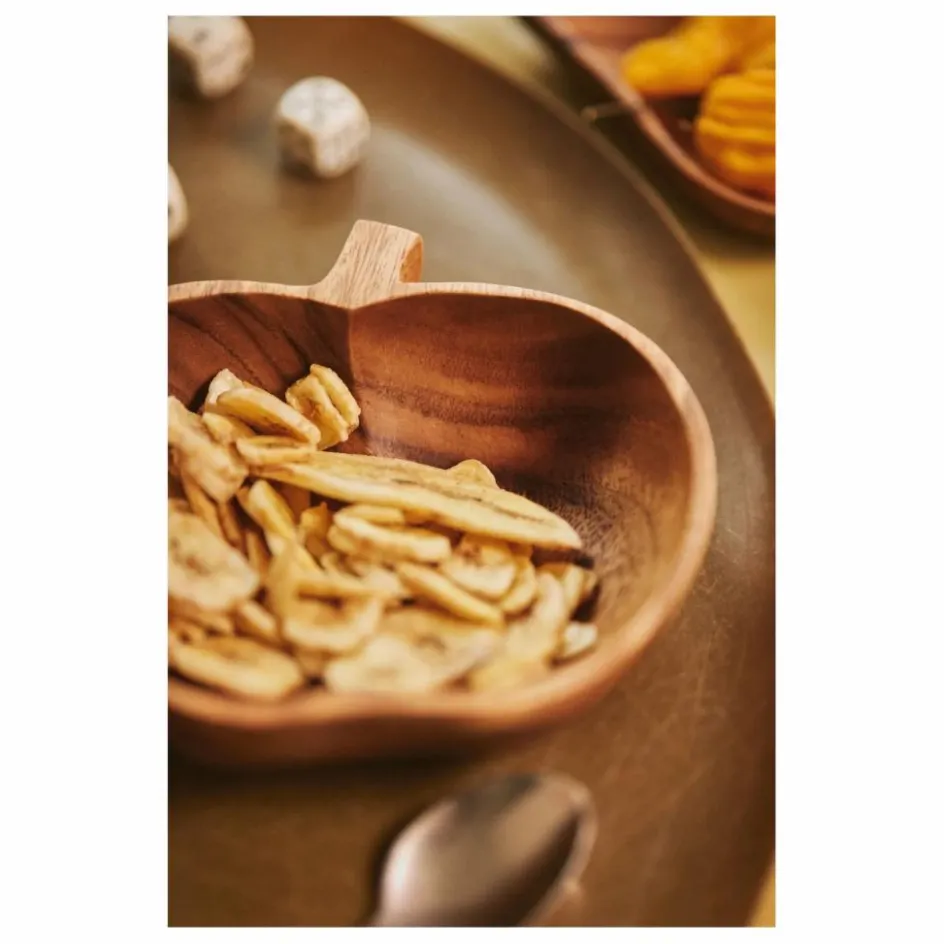 Online HKliving Assiette Pomme en acacia Naturel