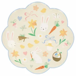 Meri Meri Assiettes à dîner icône de Pâques - Set de 8 ||Enfant Décoration De Fête