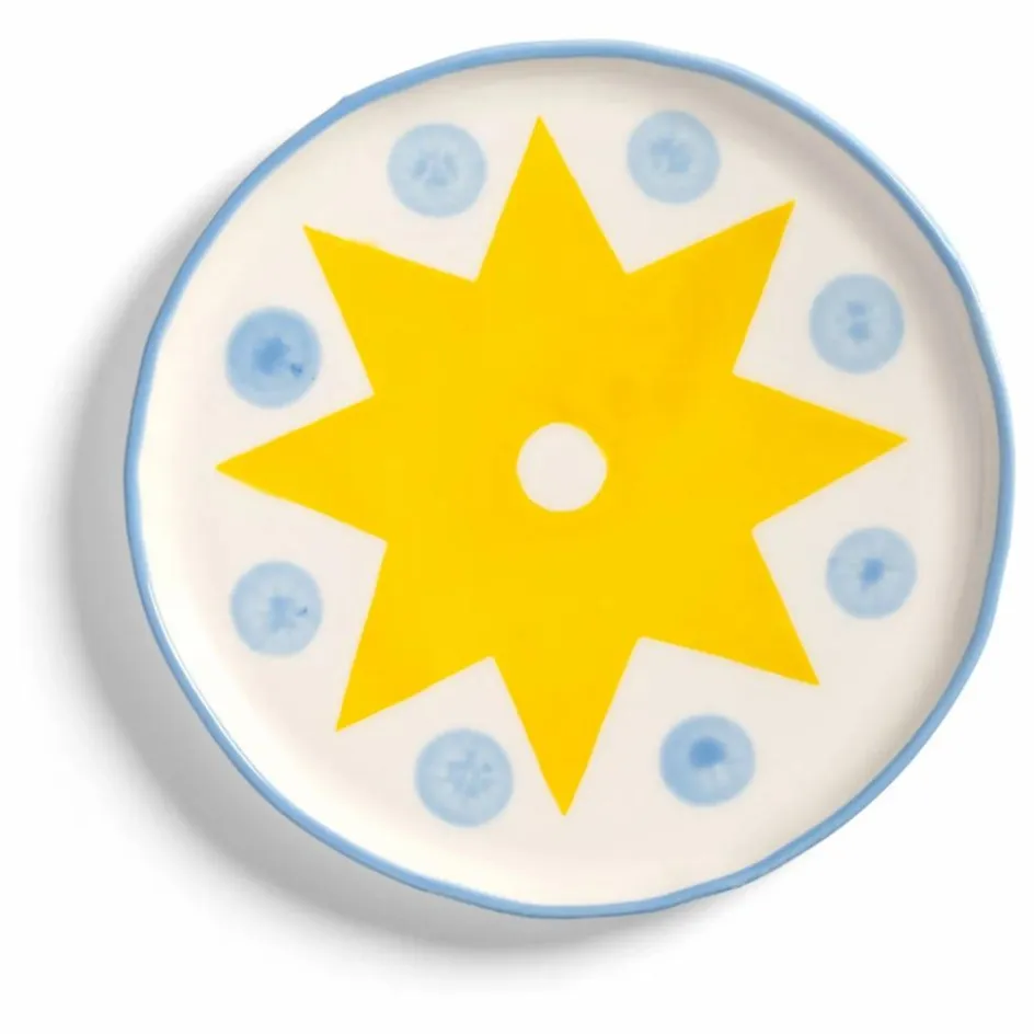 Hot &Klevering Assiettes en porcelaine Festivo - Set de 4 Multicolore