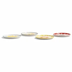 Hot &Klevering Assiettes en porcelaine Festivo - Set de 4 Multicolore
