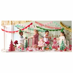 Meri Meri Assiettes Sapin de Noël - Lot de 8 Vert