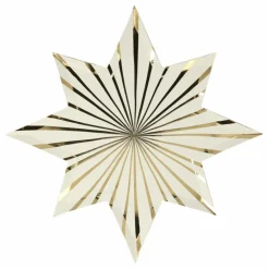 Meri Meri Assiettes étoiles es Belle Epoque - Set de 8 ||Enfant Décoration De Fête