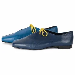 Bobo Choses Ballerines Color Block Cuir - Collection Femme | Bleu nuit