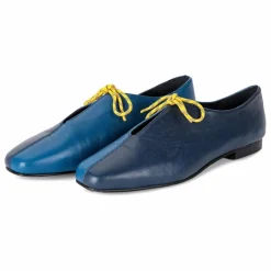 Bobo Choses Ballerines Color Block Cuir - Collection Femme | Bleu nuit