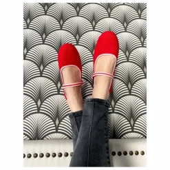 New Hermosilla Ballerines Coquelicot | Rouge