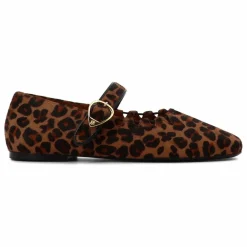 Socque Paris Ballerines Ginger Léopard ||Femme Derbies, Mocassins, Ballerines