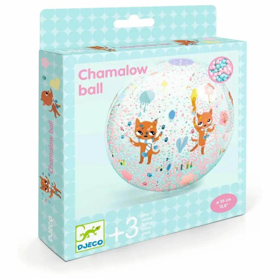 Djeco Ballon gonflable Chamalow Multicolore