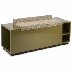 The Socialite Family Chaises, Tabourets, Bancs*Banc coffre Cameleon en bois laqué et tissu effet tweed |