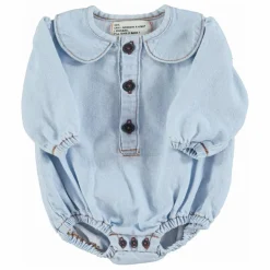 Piupiuchick Barboteuse en Jean Col Claudine || Combinaisons Et Bodies|Bodies, Combinaisons