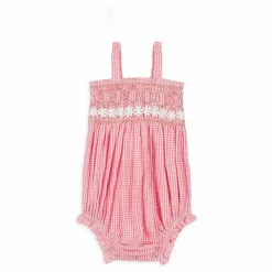 Best Louise Misha Barboteuse Francesca Coton Bio | Rose bonbon