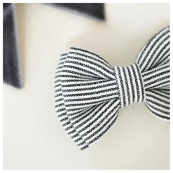 Discount Gentil Coquelicot Barrettes Rayé et Velours - Set de 2 | Bleu marine