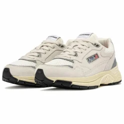 Online Autry Baskets Hyperway Low Suède | Blanc