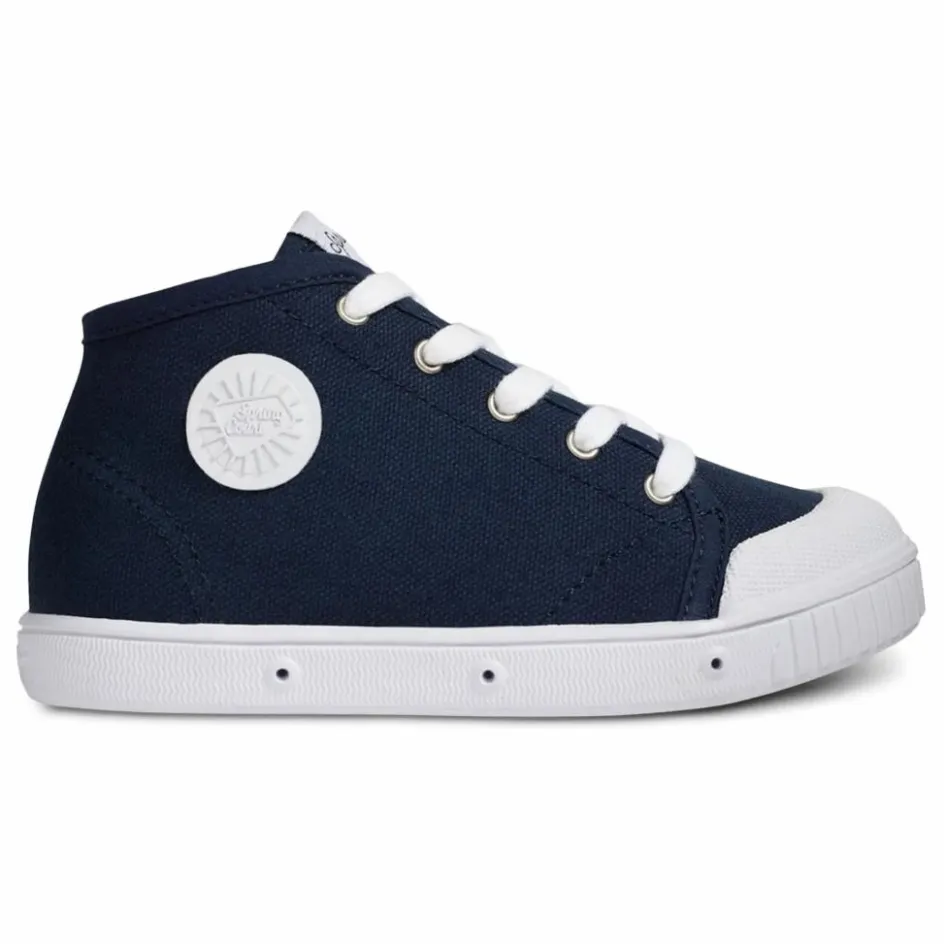 Sale Spring Court Baskets Montantes Zip B2 Canvas | Bleu marine