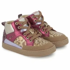 Online Pom d'Api Baskets Mousse Bump Leopard | Rose fuschia