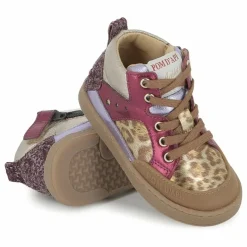 Online Pom d'Api Baskets Mousse Bump Leopard | Rose fuschia