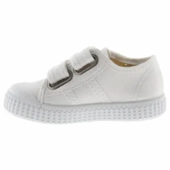 Outlet Victoria Baskets Scratchs Tiras Lona | Blanc