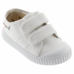 Outlet Victoria Baskets Scratchs Tiras Lona | Blanc