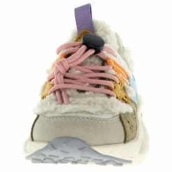 Flower Mountain Baskets Yamano 3 Lacets Cuir Eco et Teddy ||Enfant Baskets|Baskets