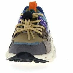 Flower Mountain Baskets Yamano 3 Lacets Cuir Eco et Nylon ||Enfant Baskets|Baskets