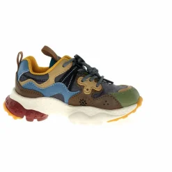 Sale Flower Mountain Baskets Yamano 3 Lacets Cuir Eco et Nylon Ripstop | Gris foncé