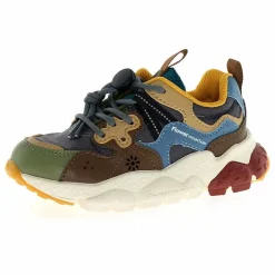Sale Flower Mountain Baskets Yamano 3 Lacets Cuir Eco et Nylon Ripstop | Gris foncé